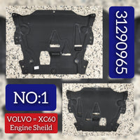 Radiator Support Splash Shield 31425092 31290966 31290965 Compatible with VOLVO XC90 Tag No.1