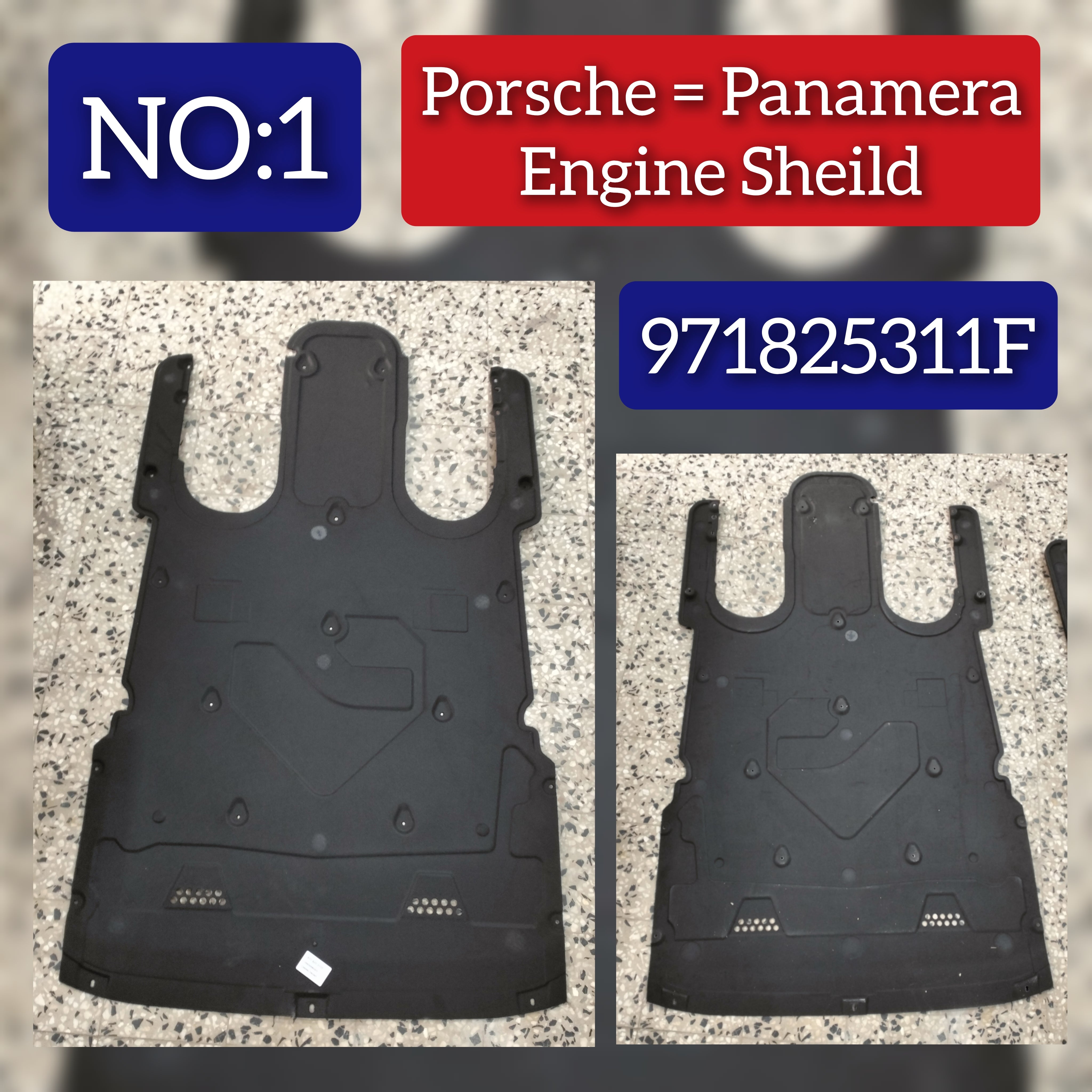 Radiator Support Splash Shield Rear 971825311F Compatible with Porsche Panamera Tag No.1