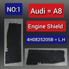 Left Side Underbody Cover 4H0825205B 4H0825205D Compatible With AUDI A8 Tag No.1
