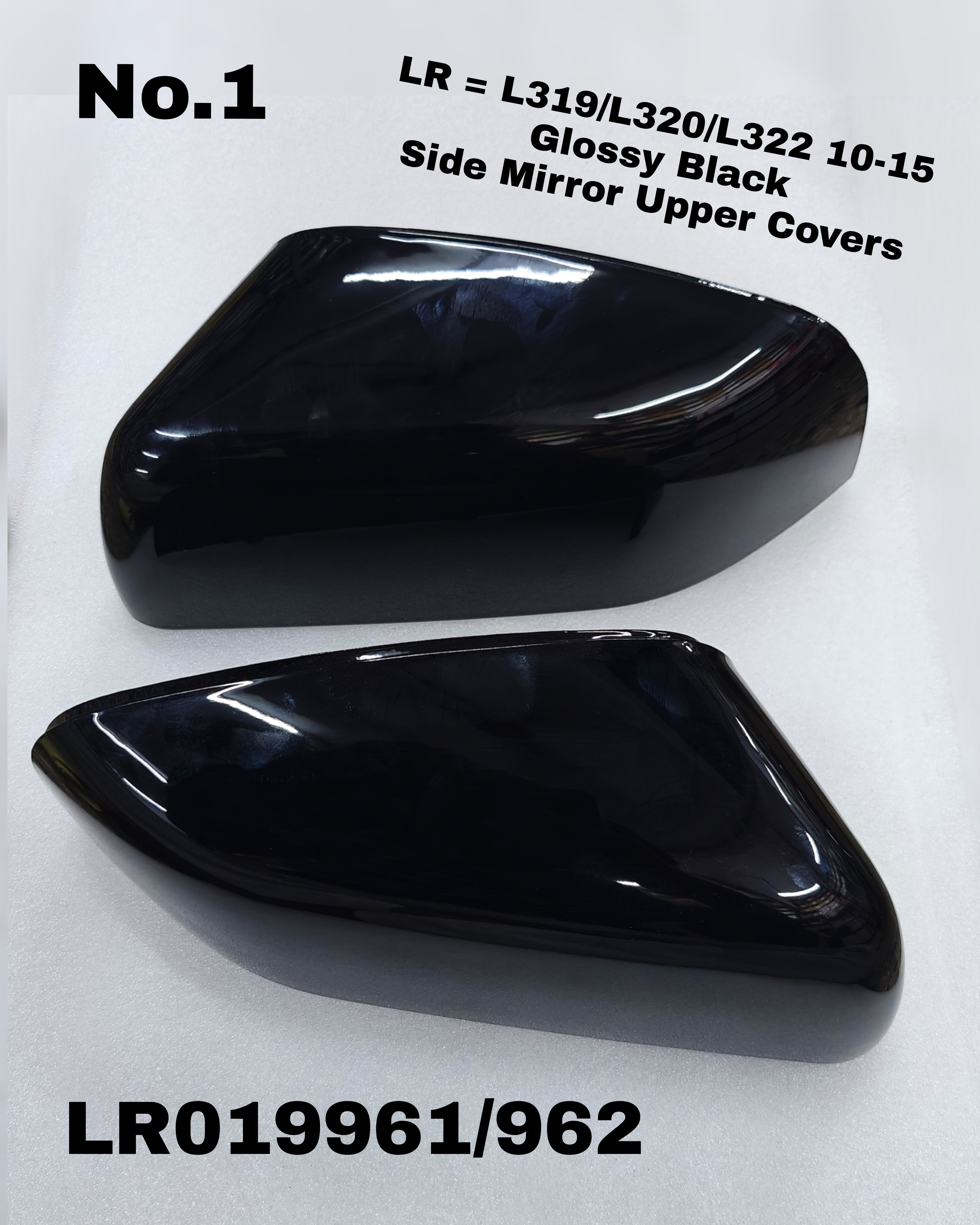 Side Mirror Upper Cover Right LR019961 & Left LR019962 Compatible With Land Rover Range Rover Vogue - L322 (2010-2015) Tag No.1
