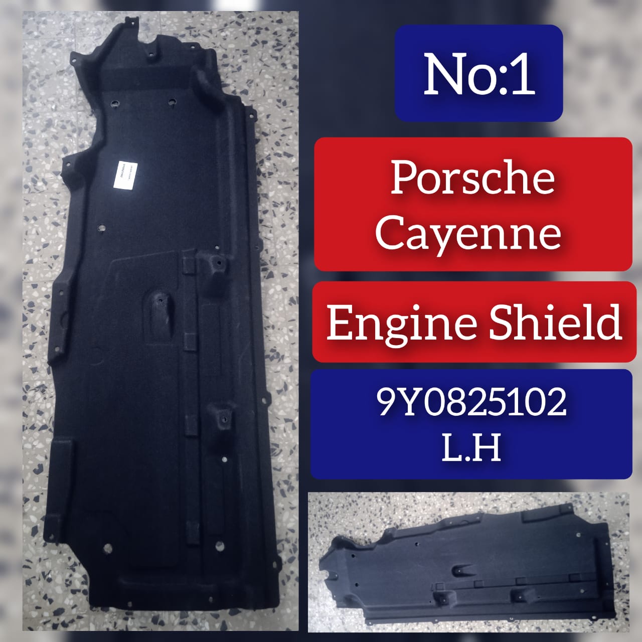 Under-body Protection Left Side 9Y0825102 Compatible with Porsche Cayenne Tag No.1