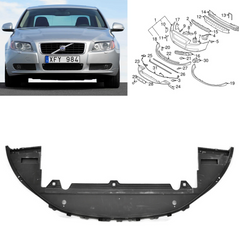 Front Bumper Sheild 30655172  Compatible With VOLVO S80 (2007-2013) Tag No.1