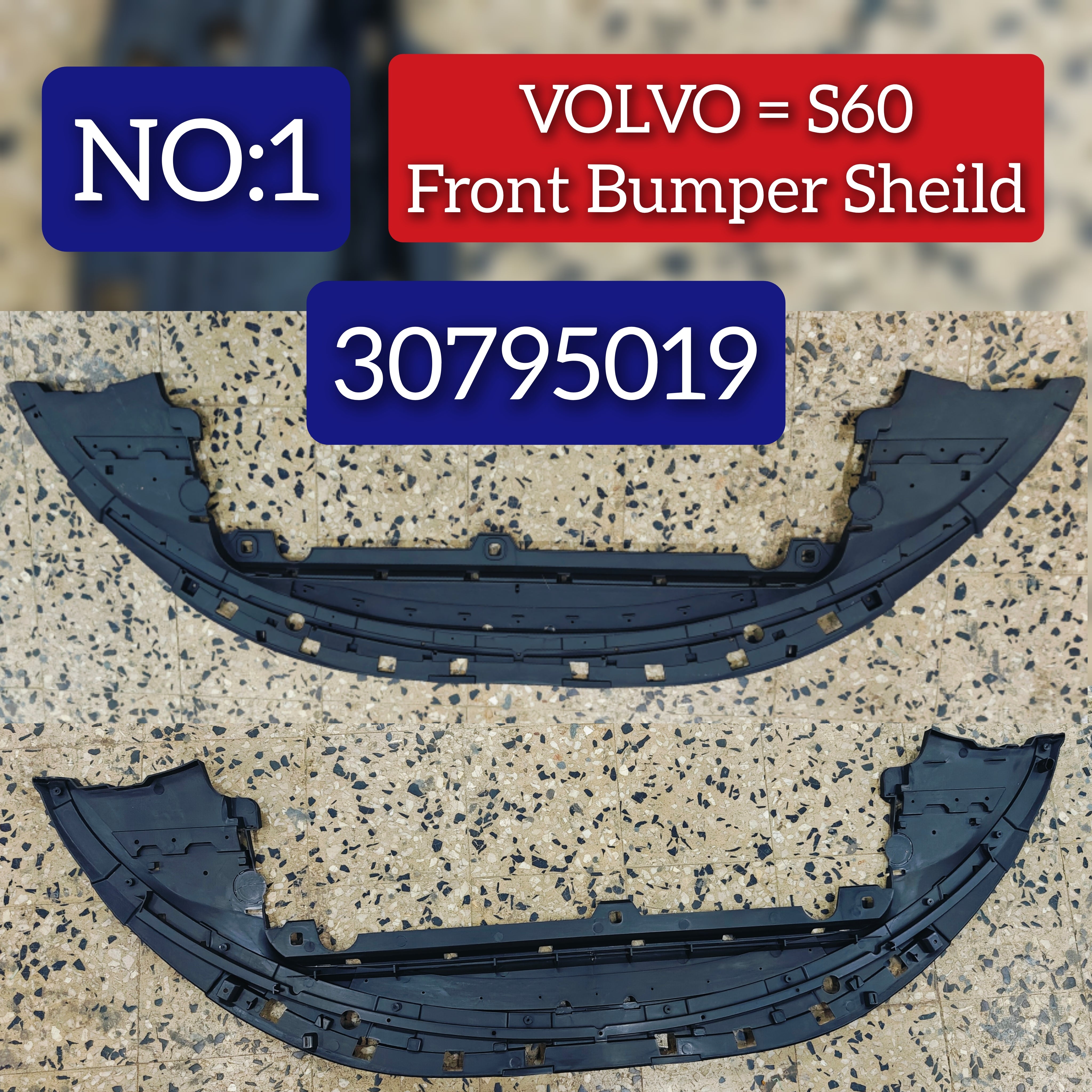Front Bumper Sheild 30795019 Compatible With VOLVO  S60 (2011-2013)  Tag No.1