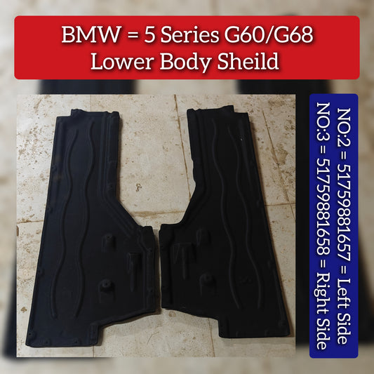 Right Side Lower Body Sheild 51759881658 Compatible With BMW 5 Series G60/G68 Tag No.3