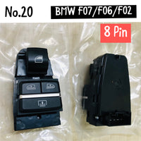 BMW 7 Series F02 & 5 Series F10 /F07/F06/  8 Pin Window Black Switch Compatible with F01/F02/F03/F04/F10/F12/F13 61319352183 61319204862 61319195269 Tag-SW-20