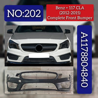 Complete Front Bumper 1178804840 Compatible With Mercedes Benz 117 (2012-15) Tag No.202