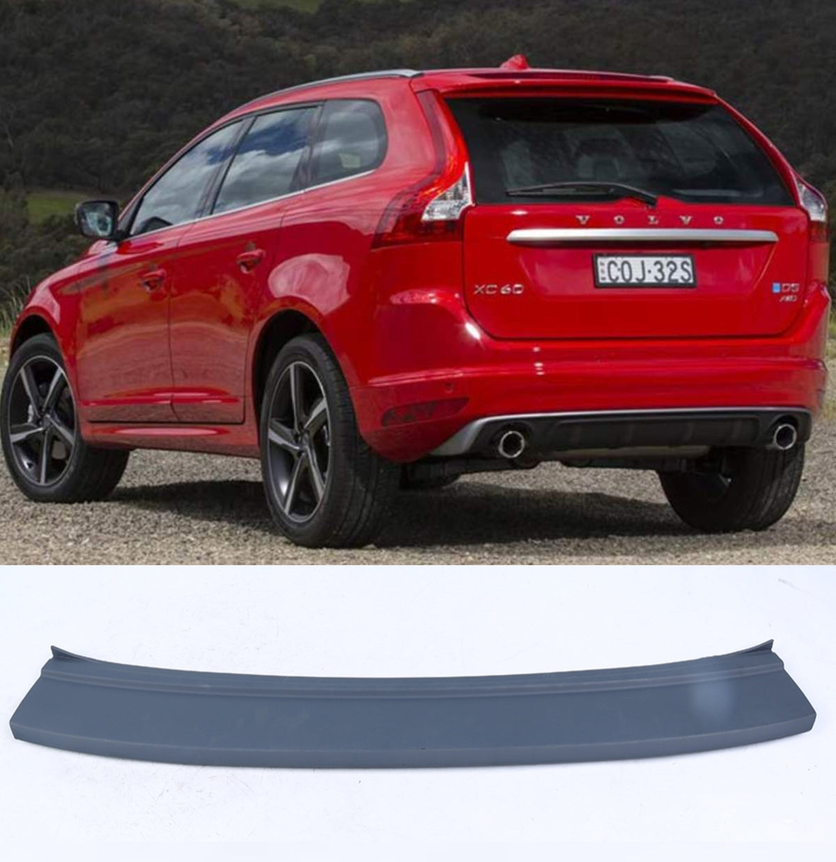 Rear Bumper Grill Center Side 39821607 Compatible With Volvo XC60 (246) I SUV (156) Tag No.203