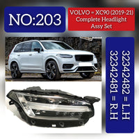 Headlight Headlamp  Left 32342482 & Right 32342481 (Without Blaster) Compatible With VOLVO XC90 (2019-2021)