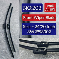 Front Wiper Blade Set (24'20 Inch) 8W2998002 8S1998002 8W7998002 Compatible with AUDI A4 B9 (8W2, 8WC) | A4 / S4 Tag No.203
