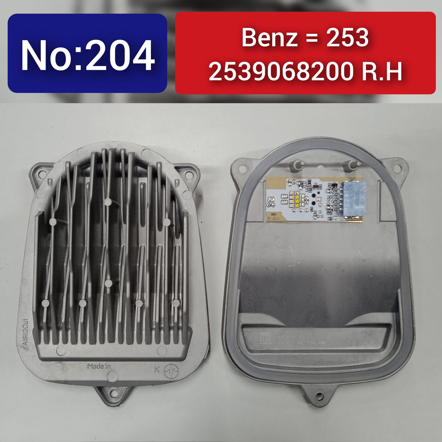 Right LED Headlight DRL Module Control Unit A2539068200 2539068200 Compatible With MERCEDES-BENZ GLC X253 & GLC Coupe C253 Tag-BL-204