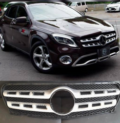 Show Grill Compatible With  Benz = 156 GLA AMG Silver Chrome (2017-2020) Tag 126