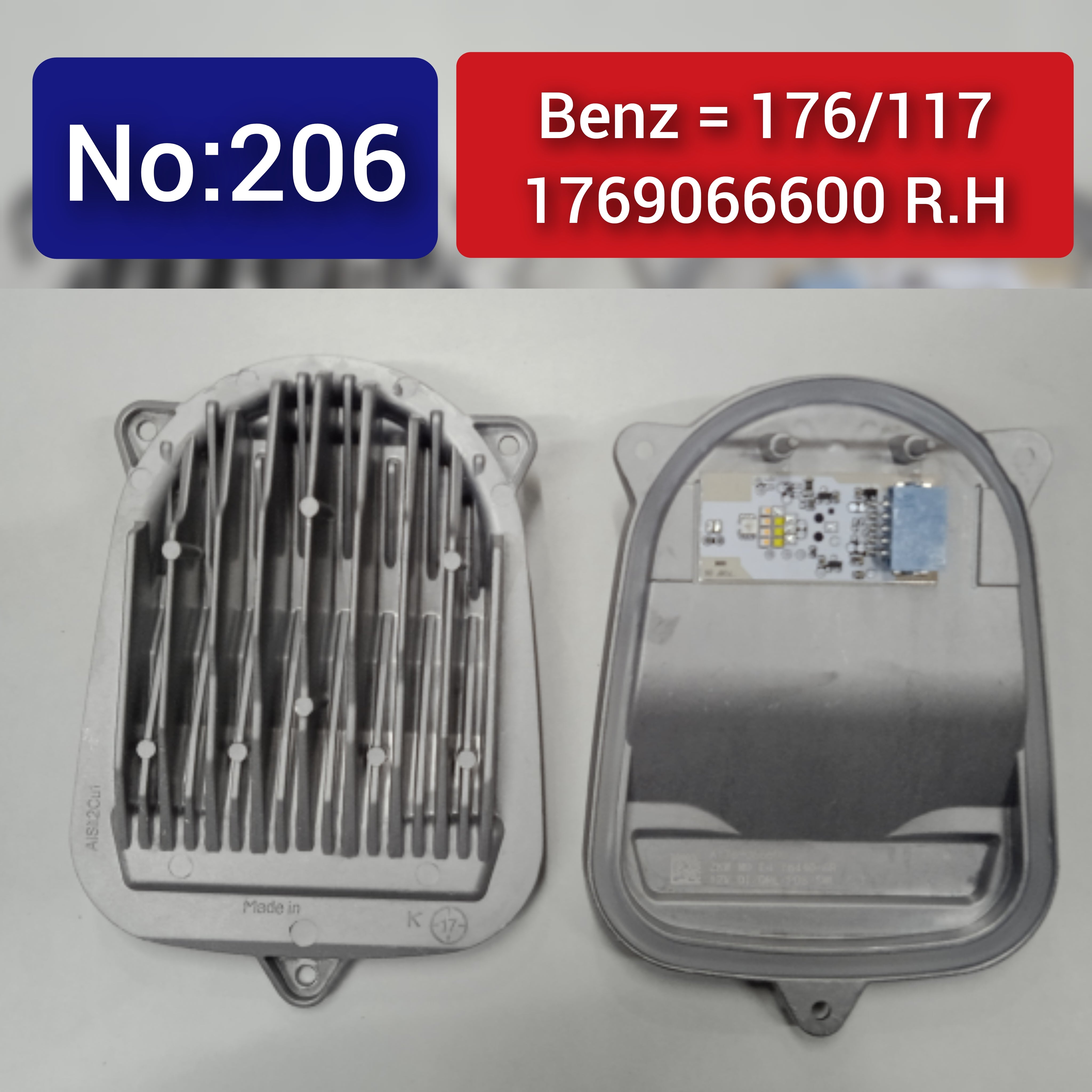 LED Headlight Daytime Running Light Module A1769066600  Compatible With MERCEDES-BENZ CLA Coupe (C117) Tag No.206