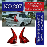 Tail Light Rear Lamp Left 31689689 & Right 31689690 Compatible With VOLVO XC60 Tag No.207