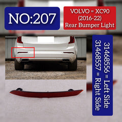 Rear Bumper Light  Left 31468556 & Right 31468557 Compatible With VOLVO  Volvo XC90 & VOLVO XC90 I (275) Tag No.207