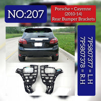 Rear Bumper Cover Mount Left 7P5807377 95850537700  & Right 7P5807378 95850537800 Compatible With PORSCHE CAYENNE 92A Tag No.207