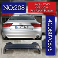 Rear Upper Complete Bumper 4G5807067K Compatible With AUDI A6 C7 (4G2, 4GC) | A6 / S6 (2011-2014) Tag no.208