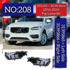Fog Lamp Set Left 31395865 Right 31395866 Compatible With VOLVO XC90 I (275) Tag No.208