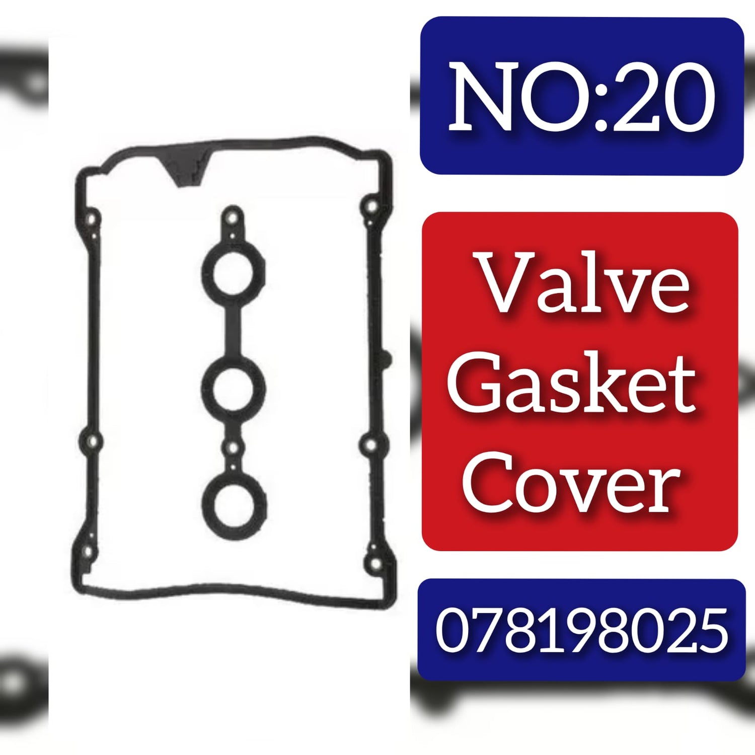 Tappet Cover Packing (Engine Valve Cover Gasket) 078198025 Compatible With AUDI A4