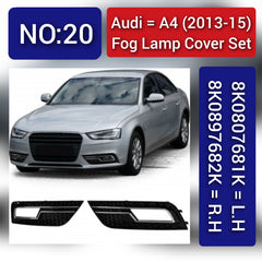 Fog Lamp Cover Left 8K0807681K & Right 8K0807682K 8E0807681F01C Compatible With AUDI A4 (2013-2015) Fog No.19 (2013-15)