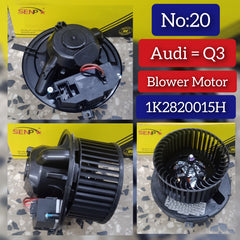 AC Heater Blower Motor 1K2820015G 1K2820015H Compatible with AUDI Q3 (8UB, 8UG) & TT (8J3) & SKODA OCTAVIA II (1Z3) | LAURA & SUPERB II (3T4) & YETI (5L) & VW BEETLE (5C1, 5C2)