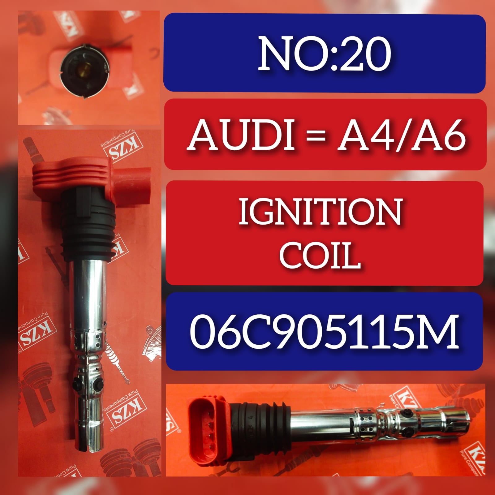 Ignition Coil 06C905115M 06C905115F 06C905115G Compatible With AUDI