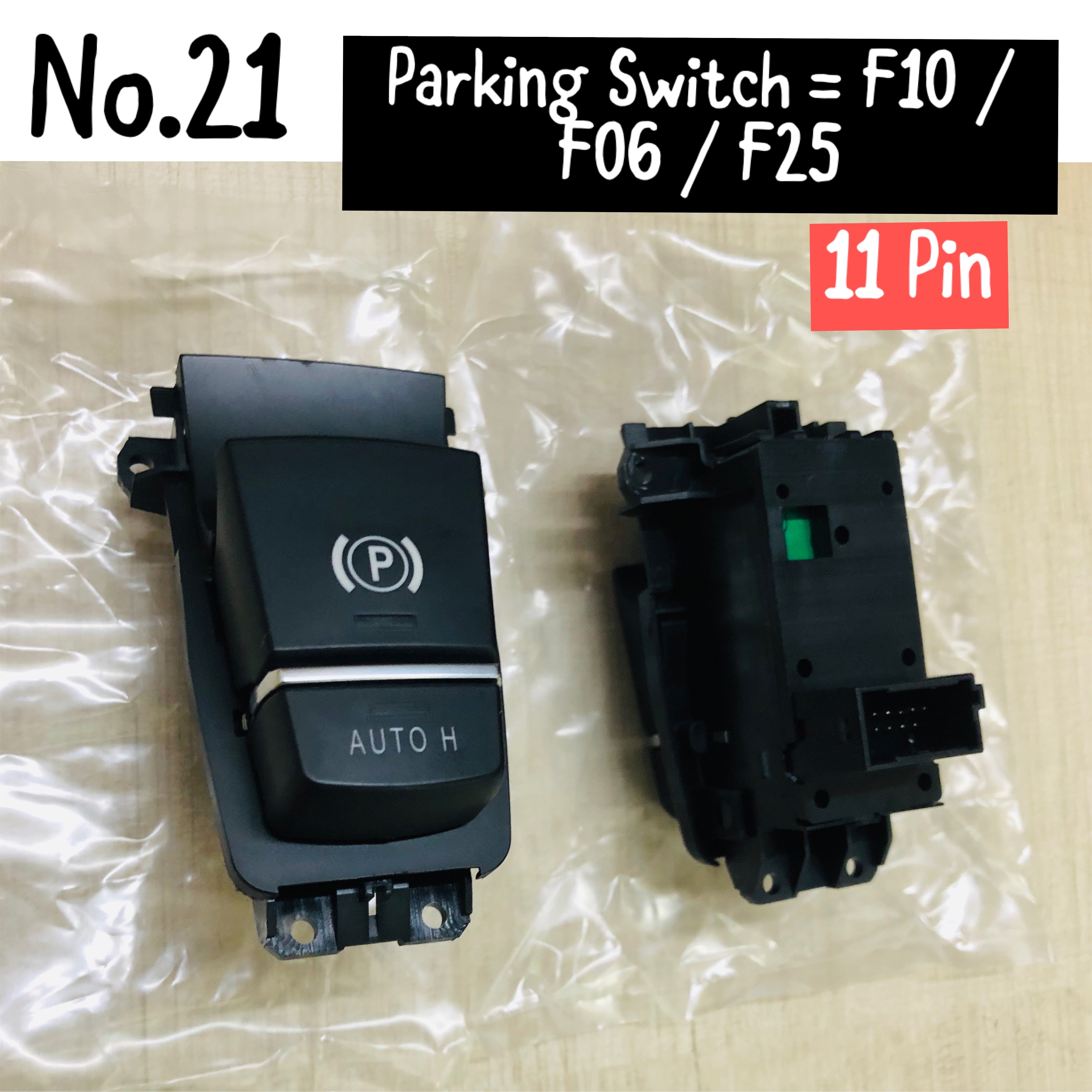 BMW 5 Series F10 & X3 F25 Parking Black Switch 11 Pin Power Window Switch Compatible with F10/F06/F25/F12/F13 61319385029 Tag-SW-21