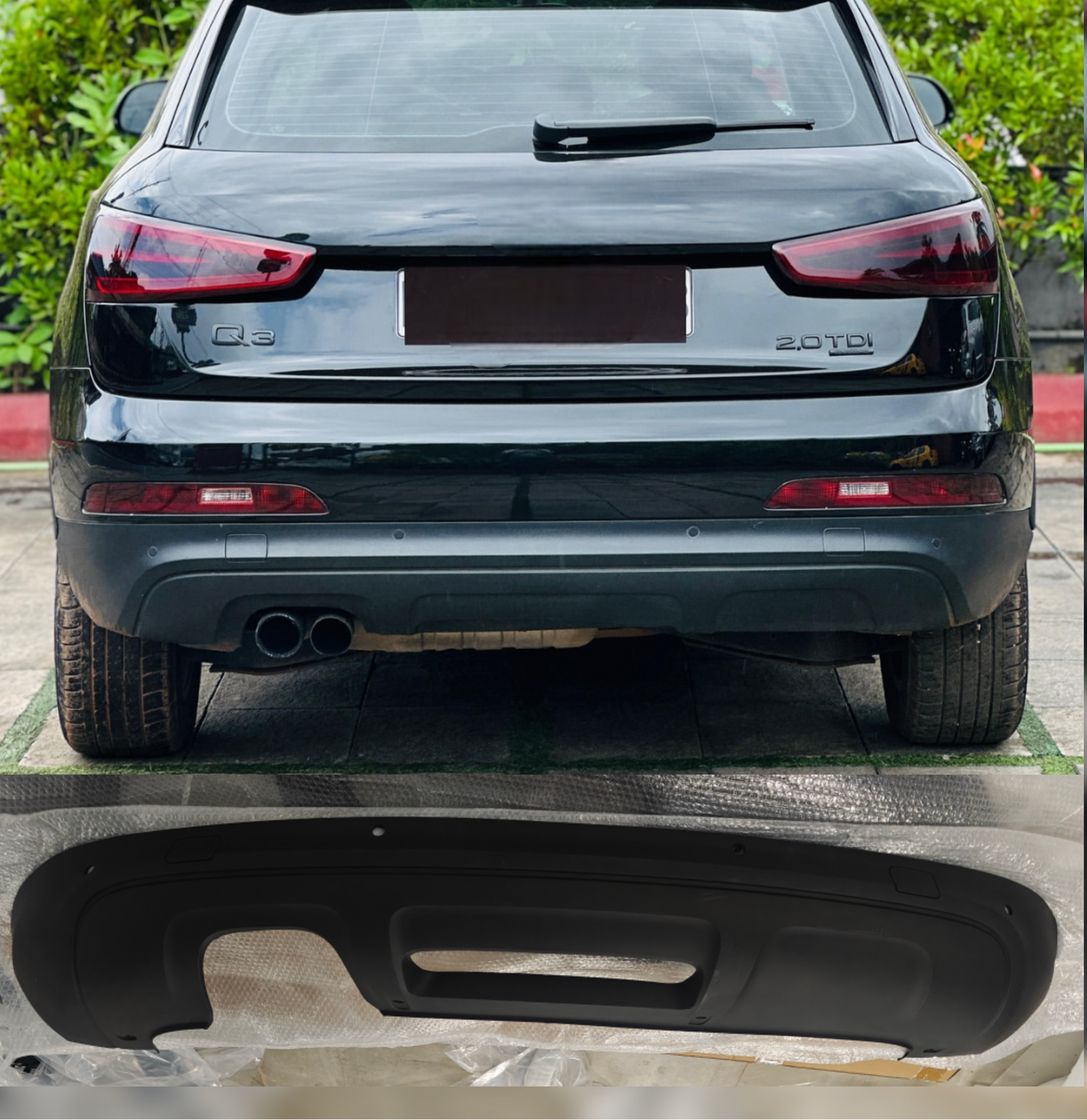 Rear Lower Bumper 8U0807434C Compatible With Audi Q3 8U (2012-2015) Tag No.210