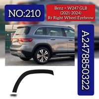 Rear Wheel Arch ( EYEBROW ) 2478850322 A2478850322 Compatible With Mercedes - Benz W247 (2021-2024) Tag No.210