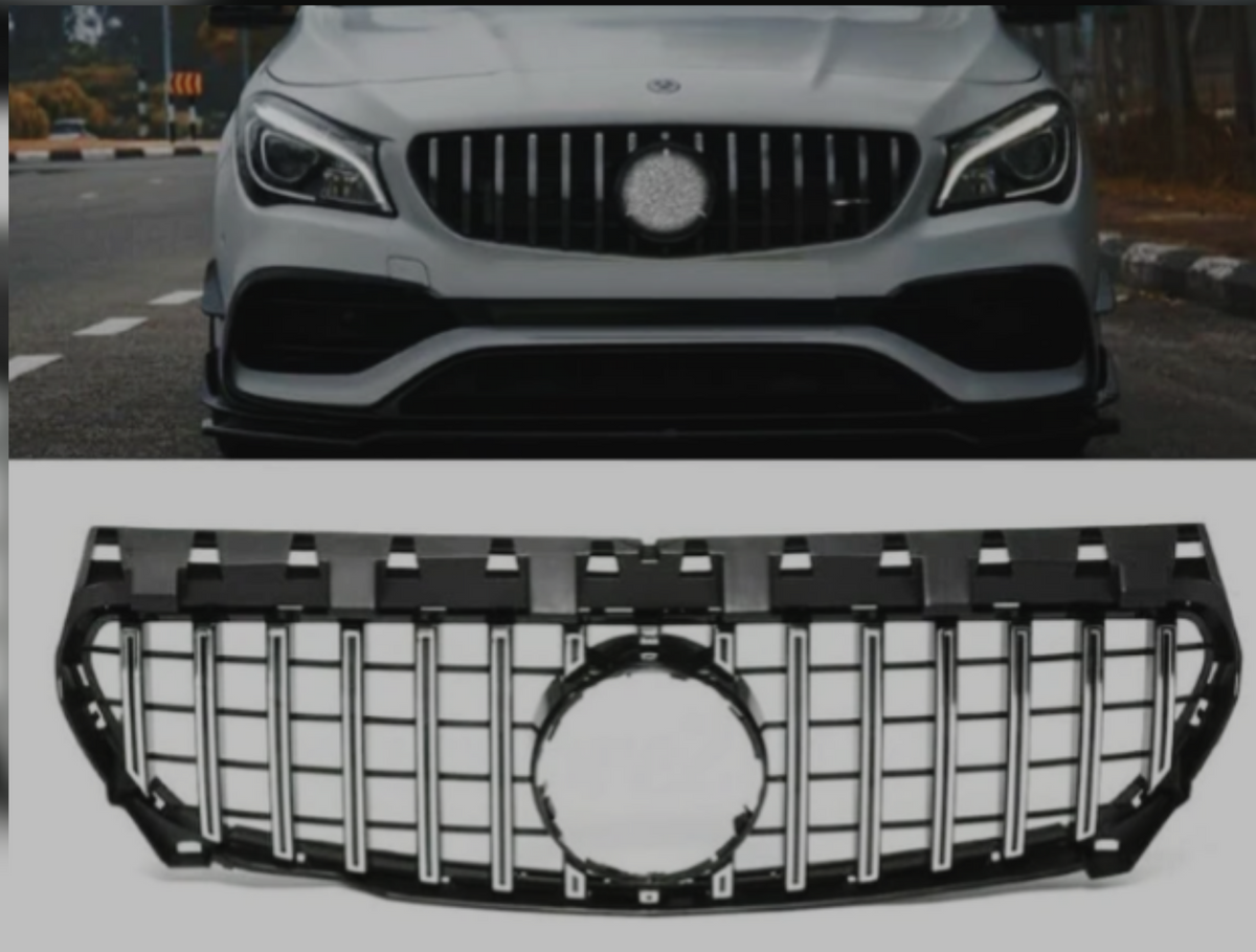 GTR Silver Chrome Show Grill Mercedes Benz = 117 CLA (2013-2019) Tag 131
