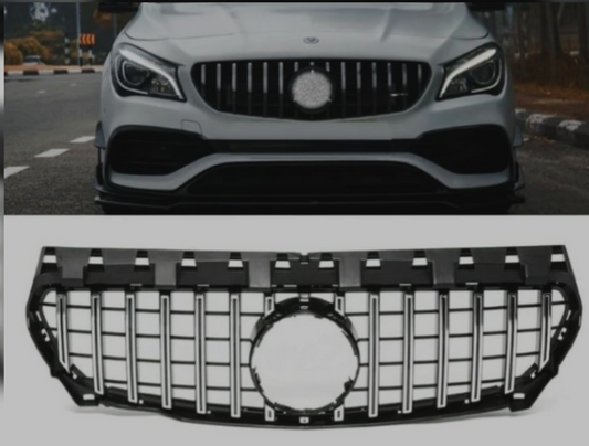 GTR Silver Chrome Show Grill Mercedes Benz = 117 CLA (2013-2019) Tag 131