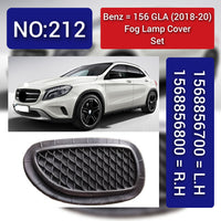 Fog Lamp Cover Left 1568856700 & Right 1568856800 Compatible With MERCEDES-BENZ GLA W156 2018-2020 Tag No.-212