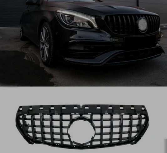 GTR Black Chrome Show Grill Compatible With Mercedes Benz E-CLASS  W212 T-2 (2013-2019) Tag 132