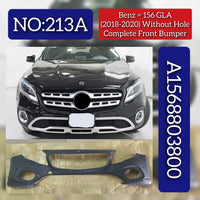 Complete Front Bumper Without Hole A1568803800 1568803800 Compatible With MERCEDES-BENZ GLA-CLASS (X156) (2018-2020) Tag No.213A