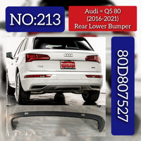 Rear Upper Bumper 80A807067A Compatible With AUDI Q5 (FYB, FYG) Tag No.213