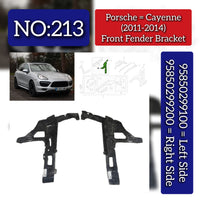 Fender Bracket Set Left 95850299100 GRV & Right 95850299200 GRV Compatible With Porsche Cayenne (2011-2014) Tag No.213