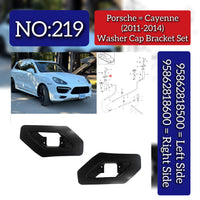Washer Cap Bracket Set Right 95862818600 & Left 95862818500 Compatible With Porsche Cayenne (2011-2014) Tag No.219