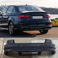 Rear Upper Bumper 8V5807067K 8V5807067KGRU Compatible With AUDI A3 Convertible (8V7, 8VE) | A3 / S3, A3 Limousine (8VS, 8VM) | A3 / S3 (2017-2020) Tag No.219