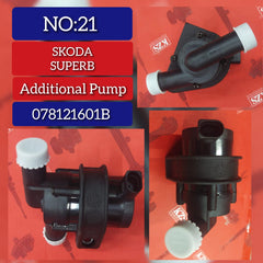 Auxiliary Water Pump 078121601B 078121601 Compatible With SKODA SUPERB I (3U4) Tag Noi.21