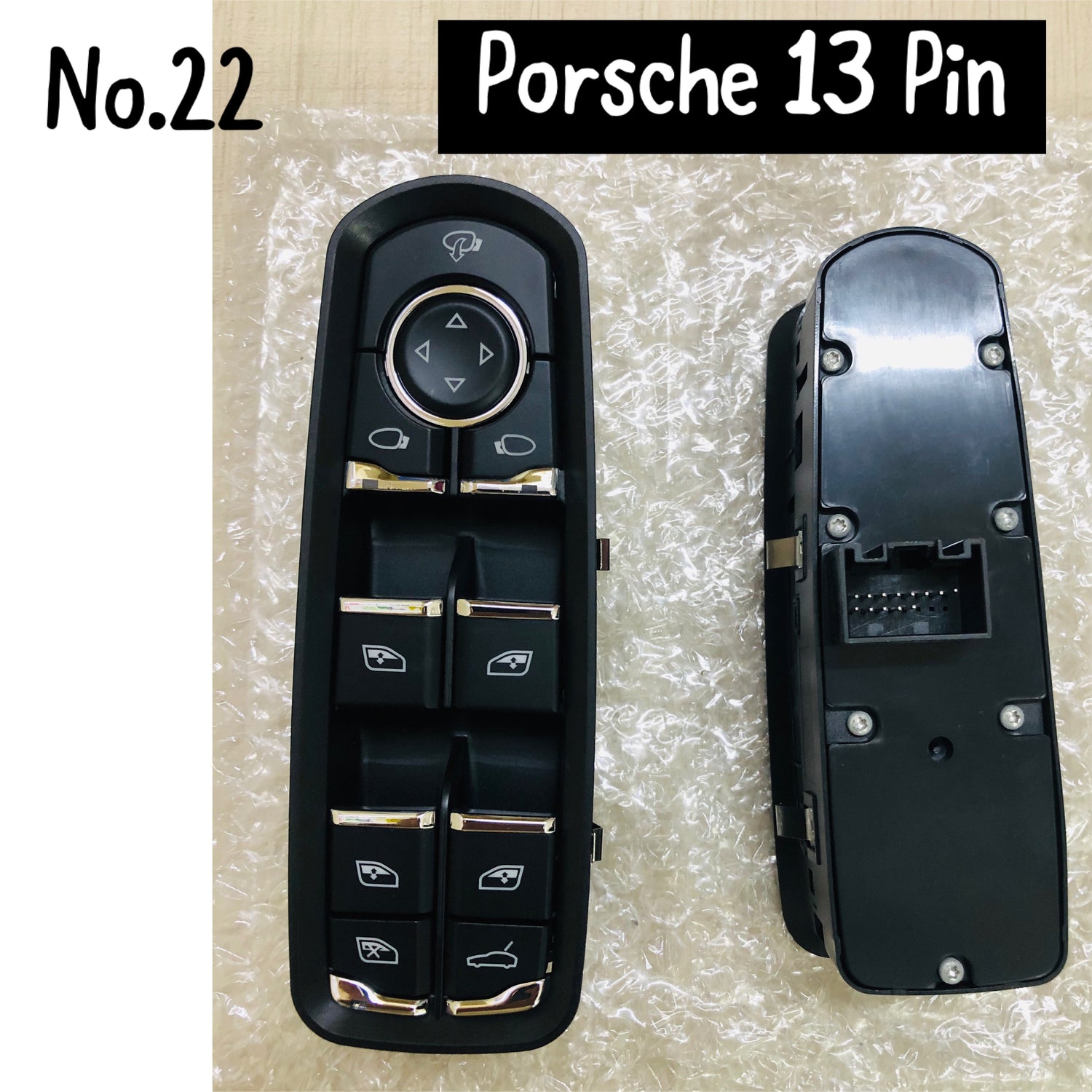 13-Pin Window Black Switch  7PP959858RDML 7PP959858 7PP959858HDML 7PP959858KDML Compatible With Porsche Cayenne Tag-SW-22