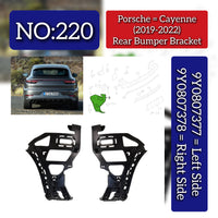 Rear Bumper Bracket Set Right 9Y0807378 & Left 9Y0807377 Compatible With Porsche Cayenne (2018-2020) Tag No.220