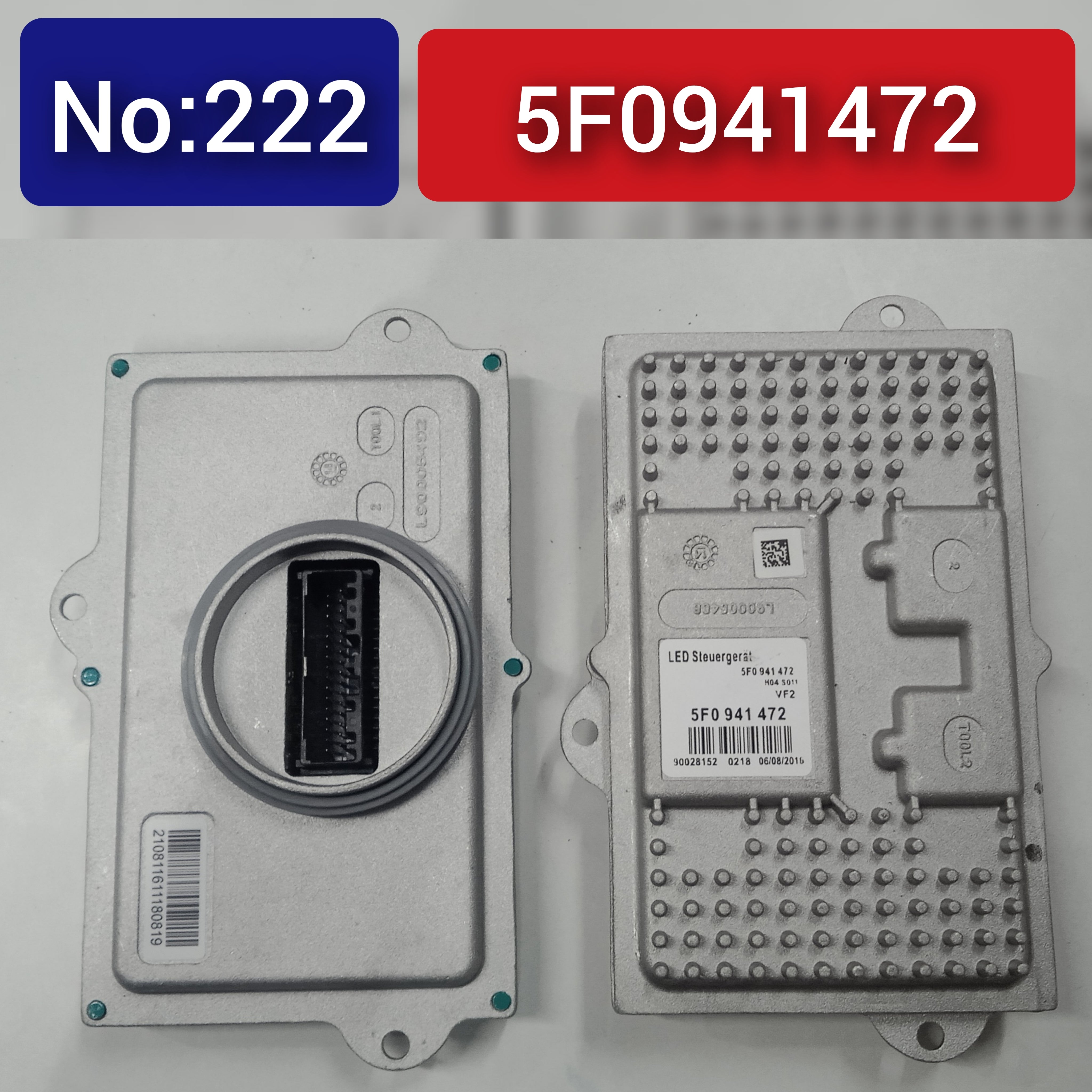 LED Headlight Ballast Control Module 5F0941472 Compatible With Seat Leon ST 3RD Tag-BL-222