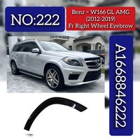 Front Wheel Arch AMG ( EYEBROW ) 1668846222 Compatible With Mercedes Benz GLS-GLX W166 (2012-2019) Tag No.222