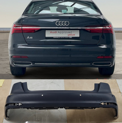 Rear Upper Bumper 4K0807067A 4KD807067A Compatible With AUDI A6 (4K) (2020-2022) Tag No.223