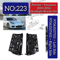 Headlight Bracket Set Right 97063107651 & Left 97063107551 Compatible With Porsche Panamera (2014-2017) Tag No.223