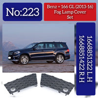 Fog Lamp Cover Left 1668851322 & Right 1668851422 Compatible With Mercedes-Benz  GL-Class (X166) Tag No.223