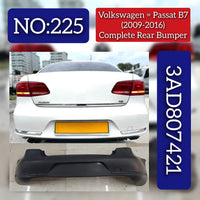 Rear Bumper 3AD807421  Compatible With Volkswagen  PASSAT B7 (362) Tag No.225