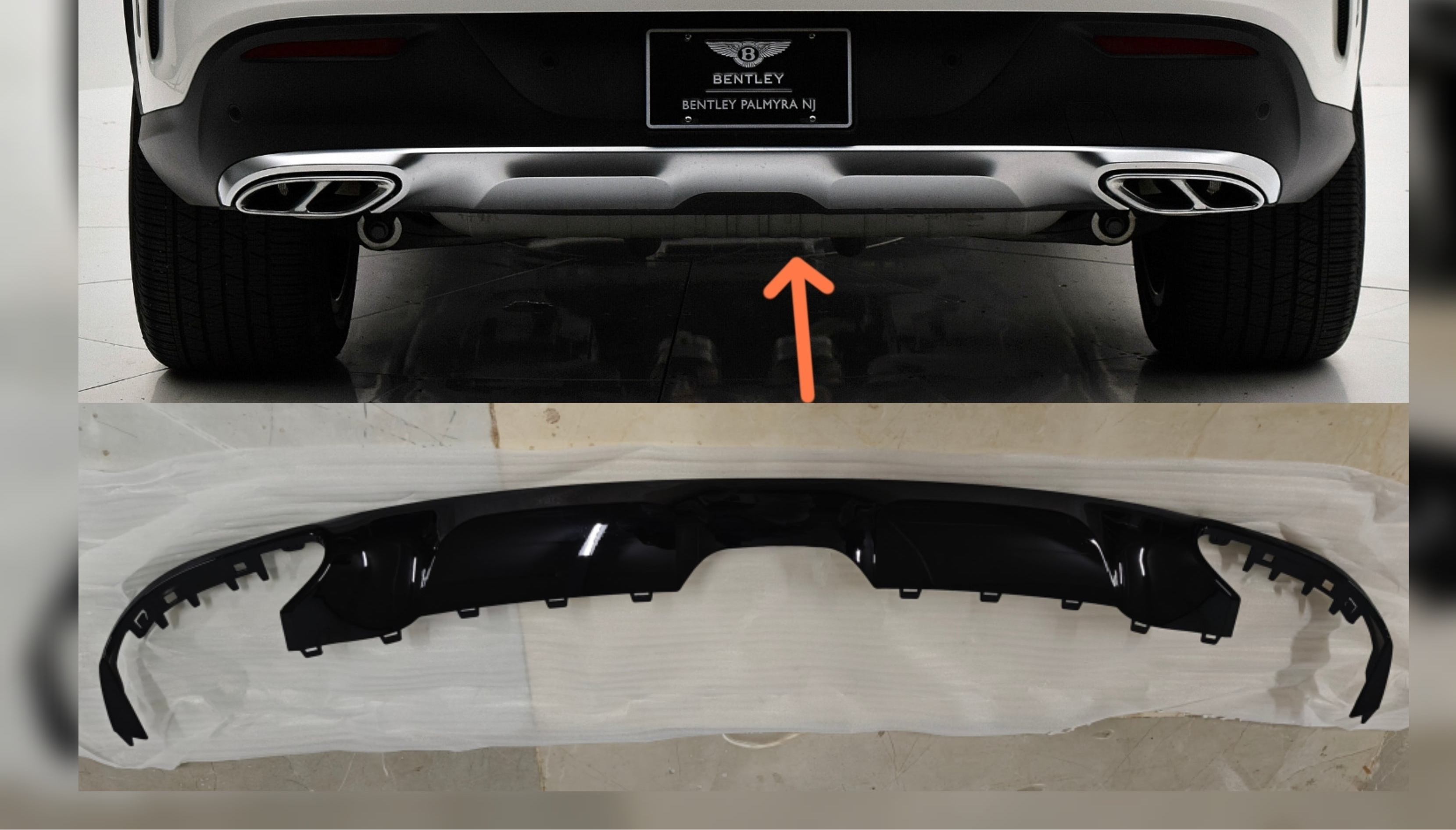 Rear Bumper Chrome (Black) A2928840300 Compatible With Mercedes Benz 292 AMG GLE (2016-2020) Tag No.226