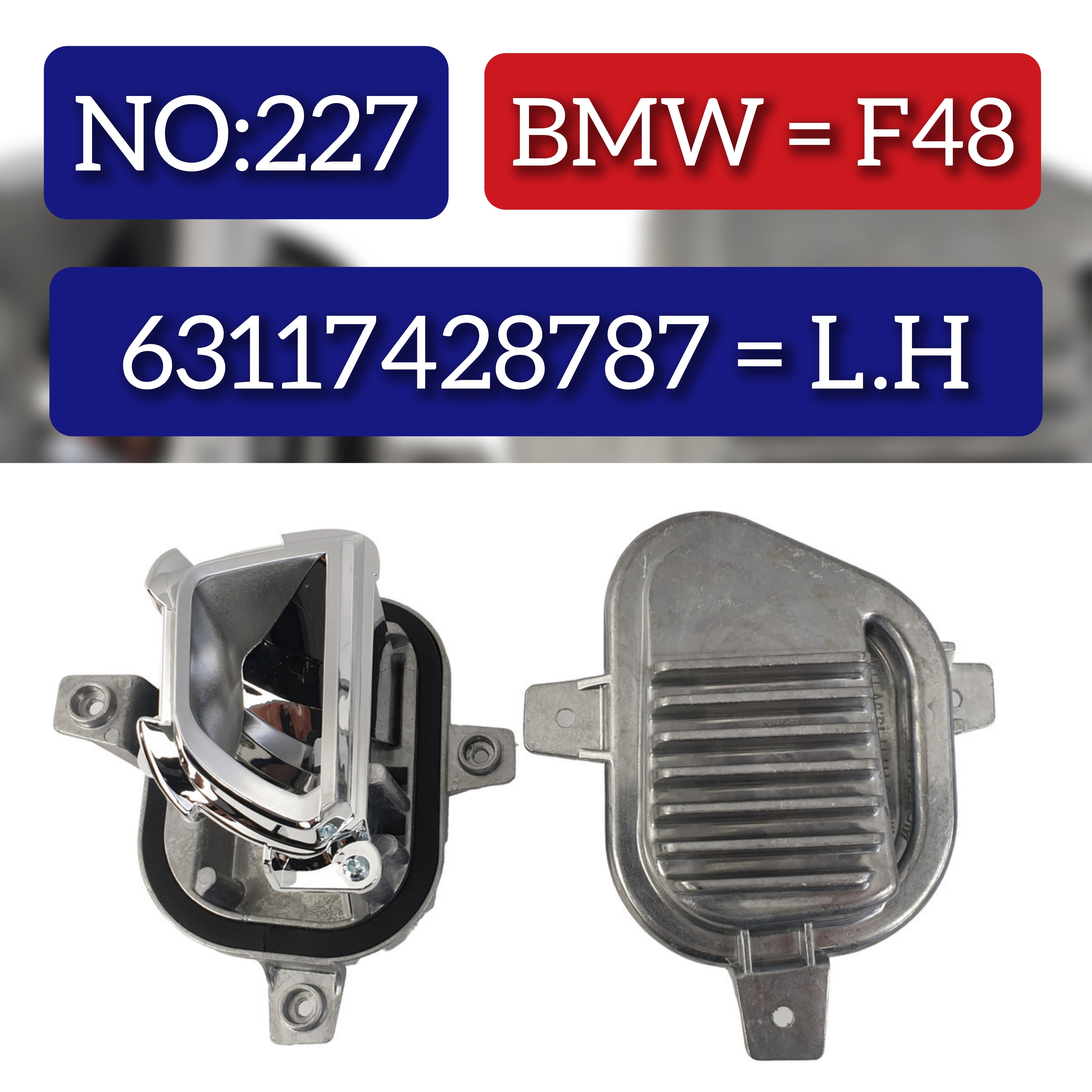 LED Headlight Daytime Running Light Module 63117428787 & 63117428788 Compatible With BMW X1 F48 Tag No.227