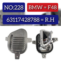 LED Headlight Daytime Running Light Module Left  63117428787 & Right  63117428788 Compatible With BMW X1 F48 Tag No.227 And 228