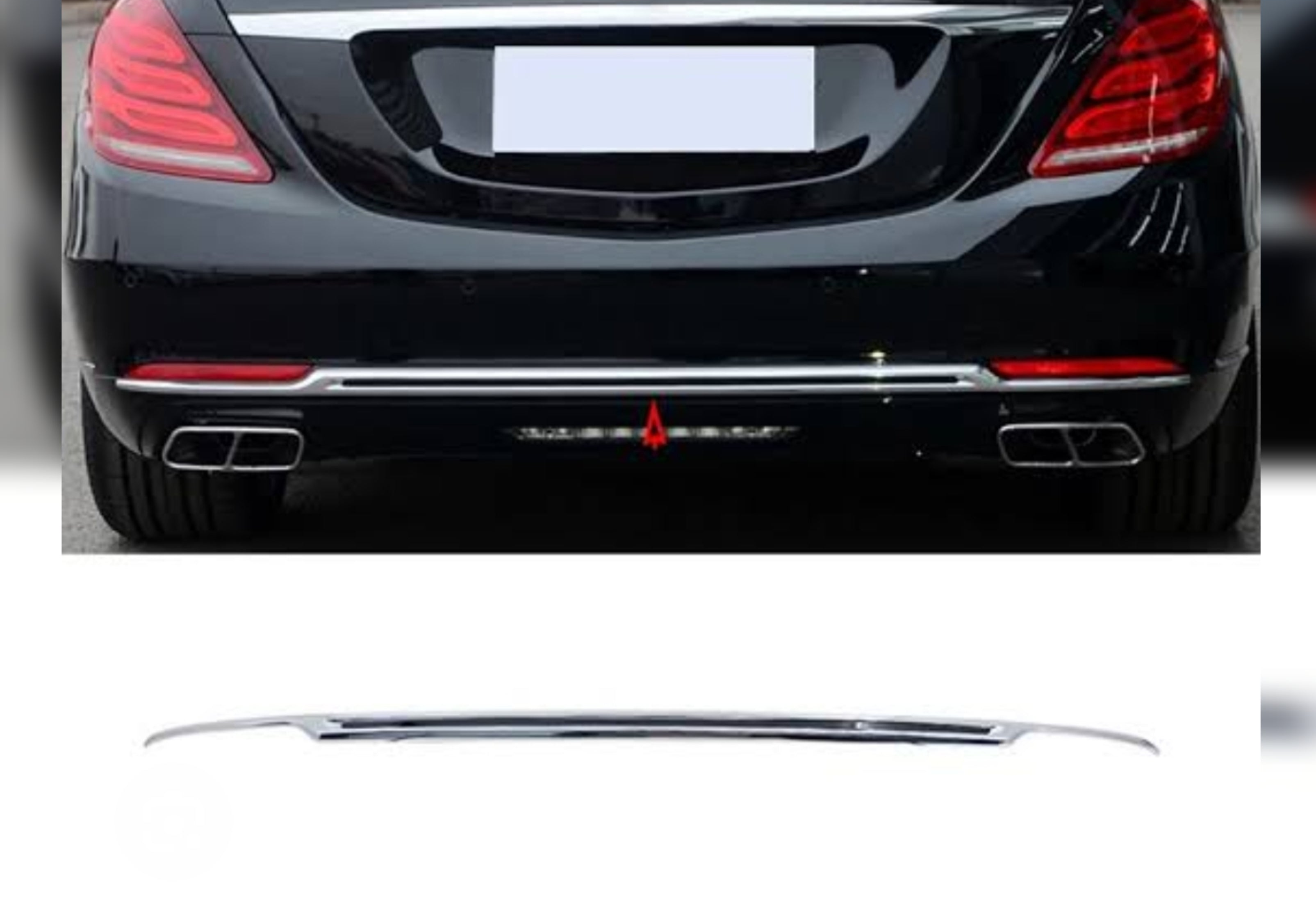 Rear Bumper Chrome A2228851721 Compatible With Mercedes Benz (222) (2014-2020) Tag No.228